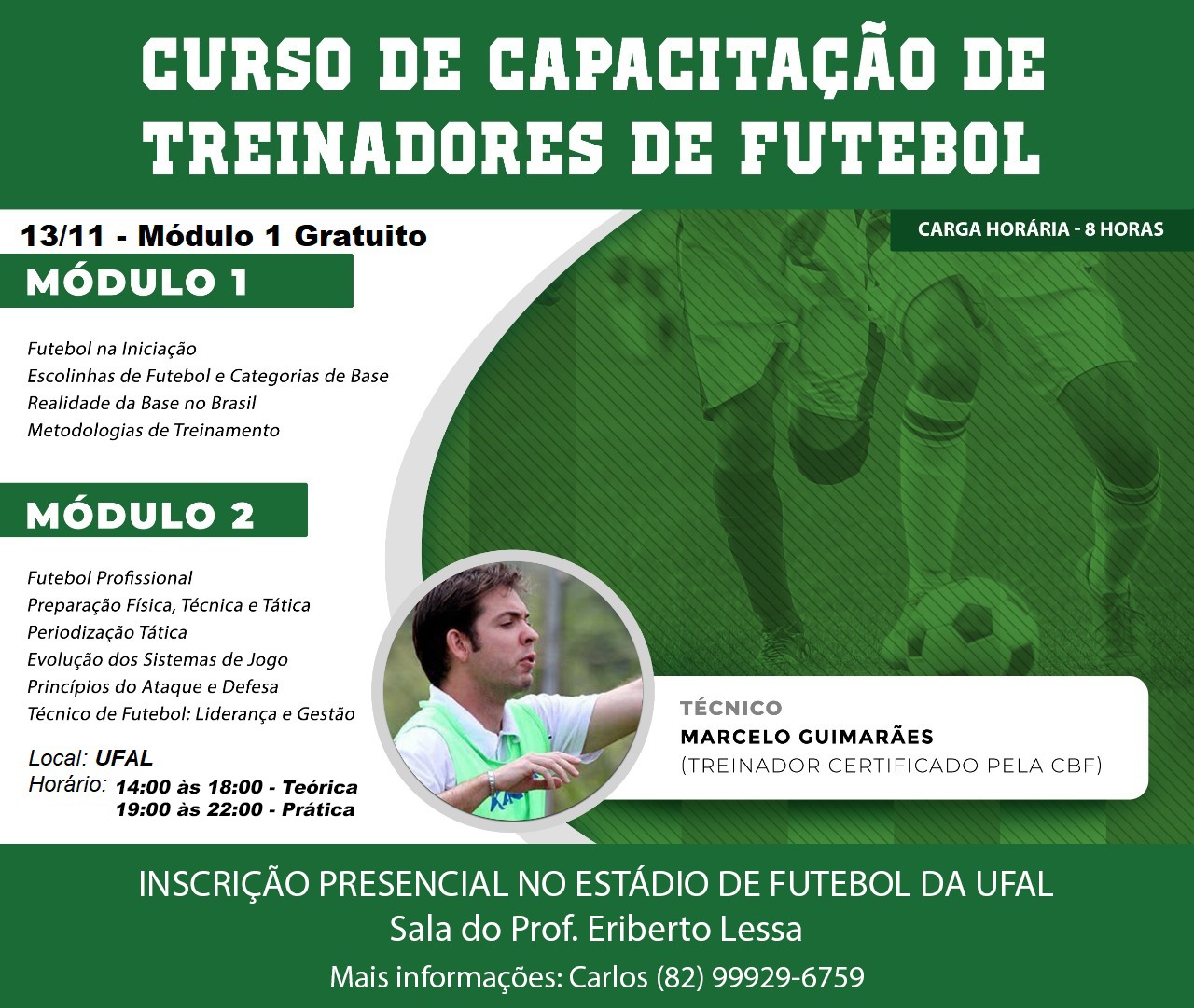 CURSO DE TREINADORES - Inscrições até 09/03/2018