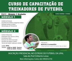 Curso de capacitação de treinadores de futebol