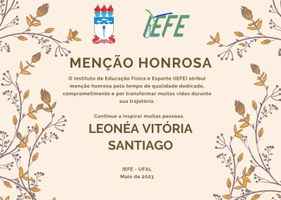 Menção Honrosa